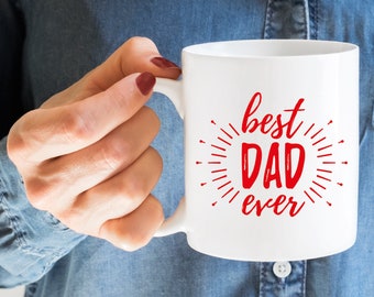 Best Dad Ever Mug, Father Figure Mug, Funny Mug, Gift for Fathers Day, Dad Mug, Cup, Novelty Mug, Printed Mug, Fathers Day, Gift for Dad