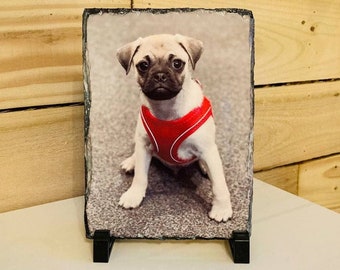 Personalised Photo Rock Slate, Photo Print, Custom Printed Photo Slate, Christmas Gift, Personalised, Custom Order, Personalised Print