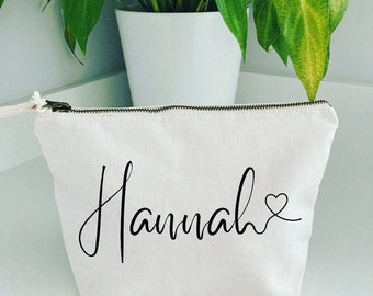 Personalised Accessory / Make Up Bag with hidden message inside - Perfect gift for a loved one, Mum, Wife, Daughter, Friend, Valentines Day