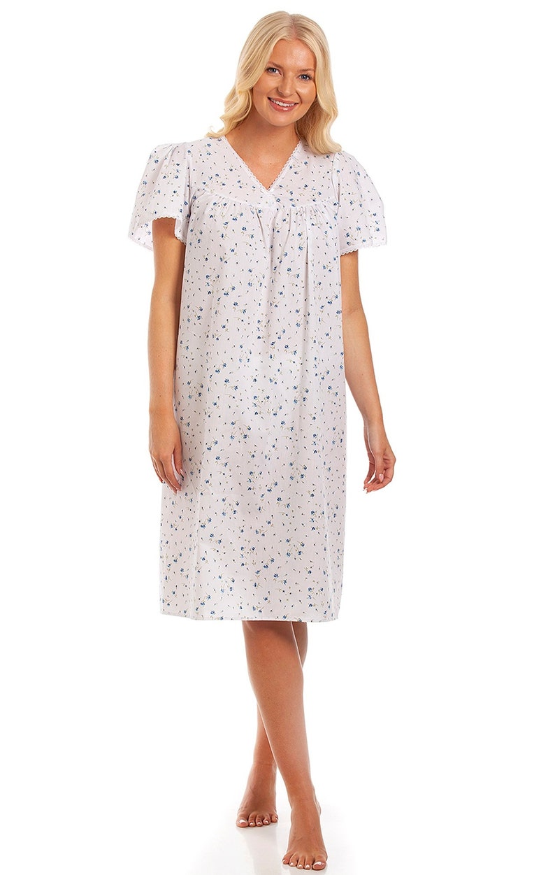 DAMEN OPEN BACK Poly Baumwolle Inkontinenz Krankenhaus Pflege
