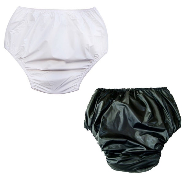 Ladies White Black Incontinence WATERPROOF Briefs Pants Knickers Hospital - UK MADE