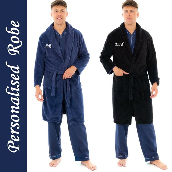 Personalised Dressing Gown for Men Etsy UK