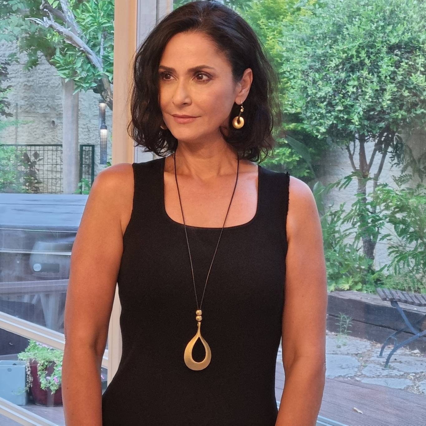 gold necklace for black dress Playa Black Necklace main image 1