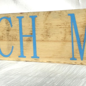 Beach Me - Wood Sign with Natural Wood Color,  Beach Home Decor, Sea Cottage Sign, Beach Wood Sign, Rustic Wall Hanging, Ocean Quote Sign