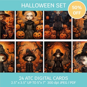 50% OFF Sale - ATC Cards Digital Set, Astronomy Junk Journal Digi Kit, Collage ATC Cards, Printable , Mini Art, 2.5x3.5 prints,