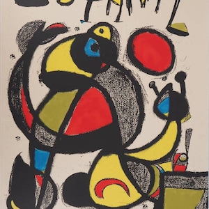 Reproducción digital de Lámina de Joan Miró España 82, Arte Español Contemporáneo, Decoración Moderna, Regalo de Arte