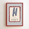 Custom Name Stripes Printable – Retro Initial Print for Kids Name Art (Digital Download) product logo