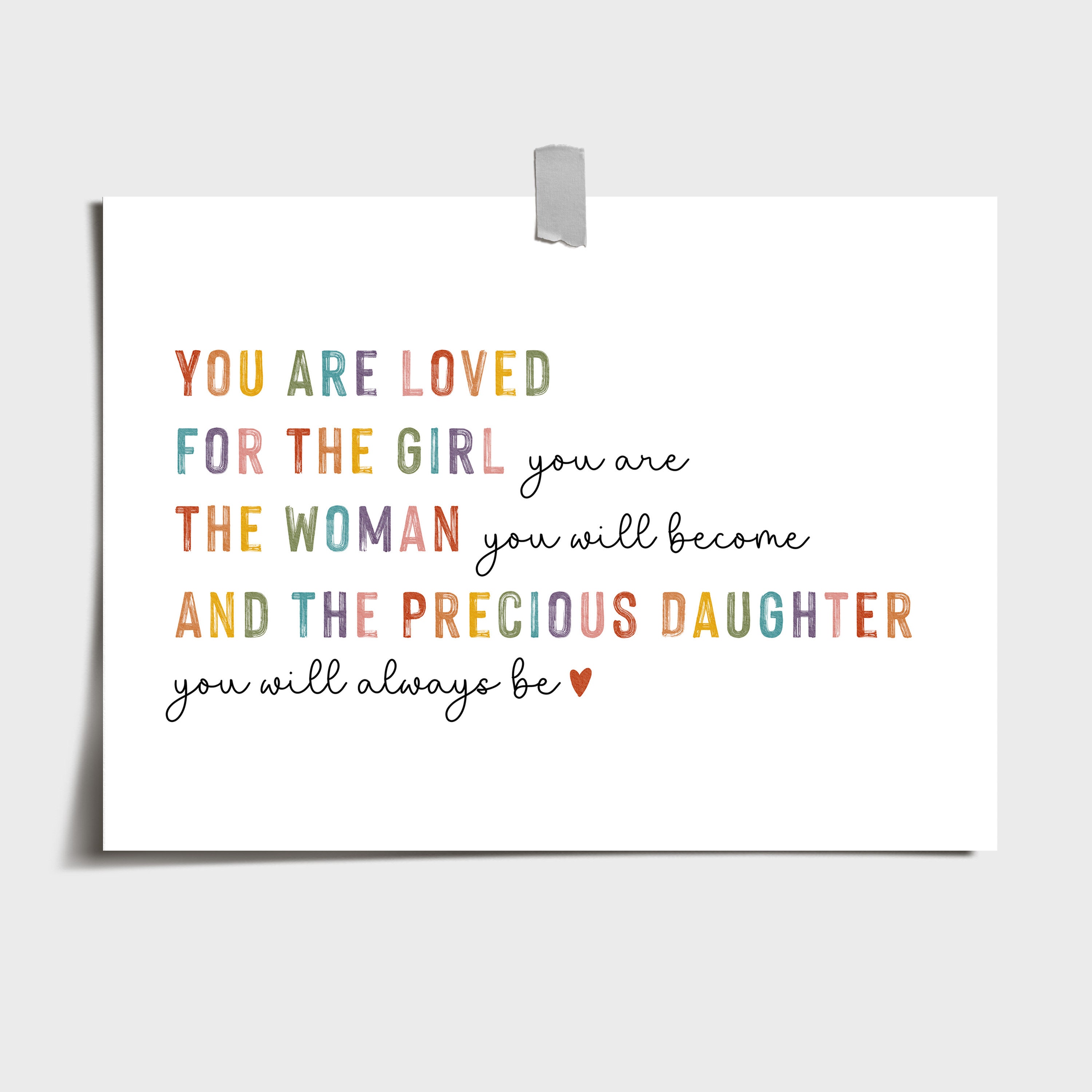 You Are Loved Printable Wall Art - Etsy