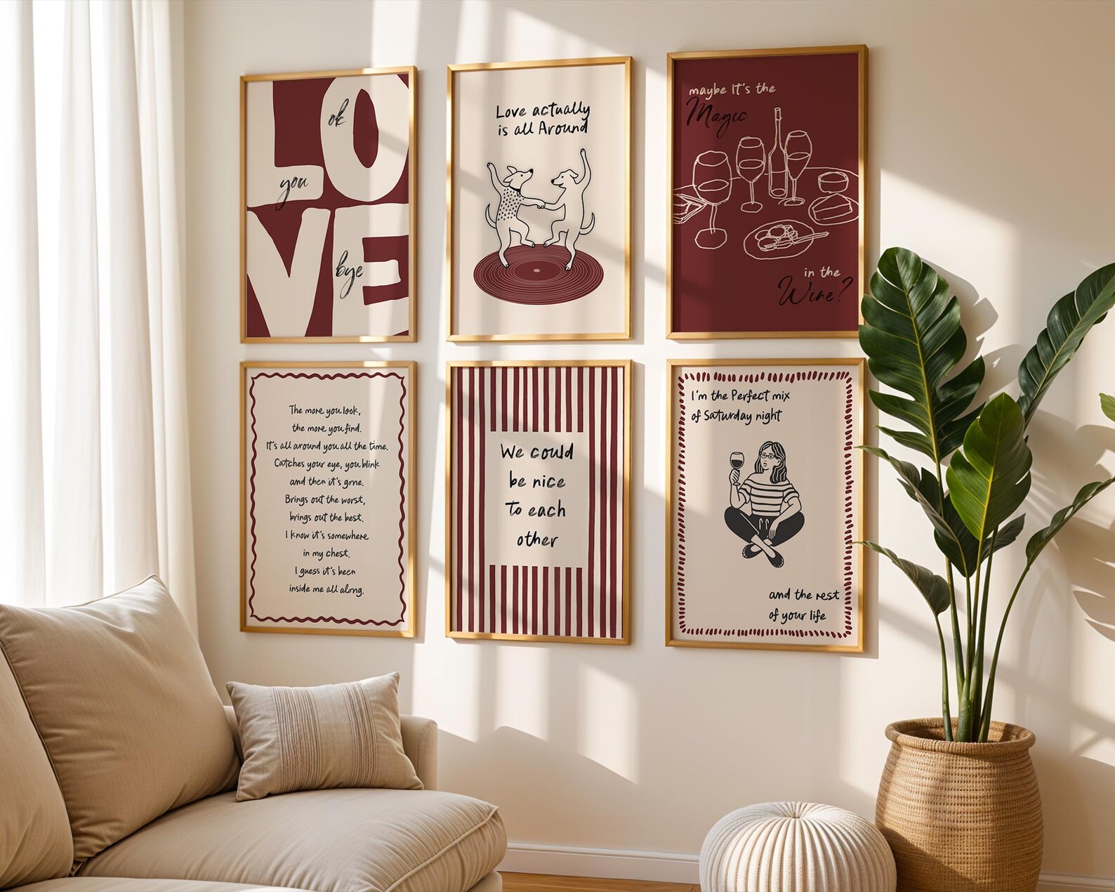 Olivia Dean Prints Bundle Of 6 Song Lyrics Wall Art Bestie Gifts 