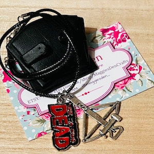 The Walking Dead Inspired Necklace: Cord ~ Chain ~ Crossbow ~ Rick ~ Daryl ~ Negan ~ Zombies ~