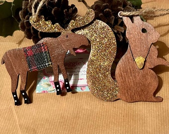 Moose Squirrel Hanging Tree Decoration ~ Supernatural ~ Winchester ~ Dean ~ Sam ~