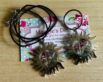 Supernatural Necklaces & Keyrings ~ Anti Possession ~Tattoo ~ Demon Knife ~ Angel Blade ~ Dean ~ Sam ~ Castiel ~ Crowley