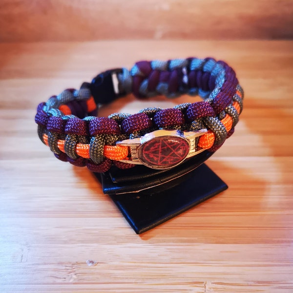 Supernatural Paracord Bracelet ~ Inspired By ~ Devils Trap ~ Dean ~ Sam ~ Demon ~ Winchester ~ Keepsake ~ Stocking Filler ~ Christmas Gift