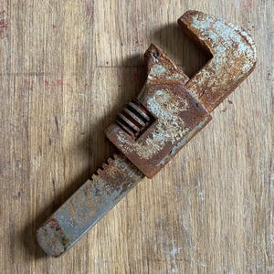 Vintage Bicycle Wrench – Heavy Rust Patina – Industrial Decor or Restoration Tool