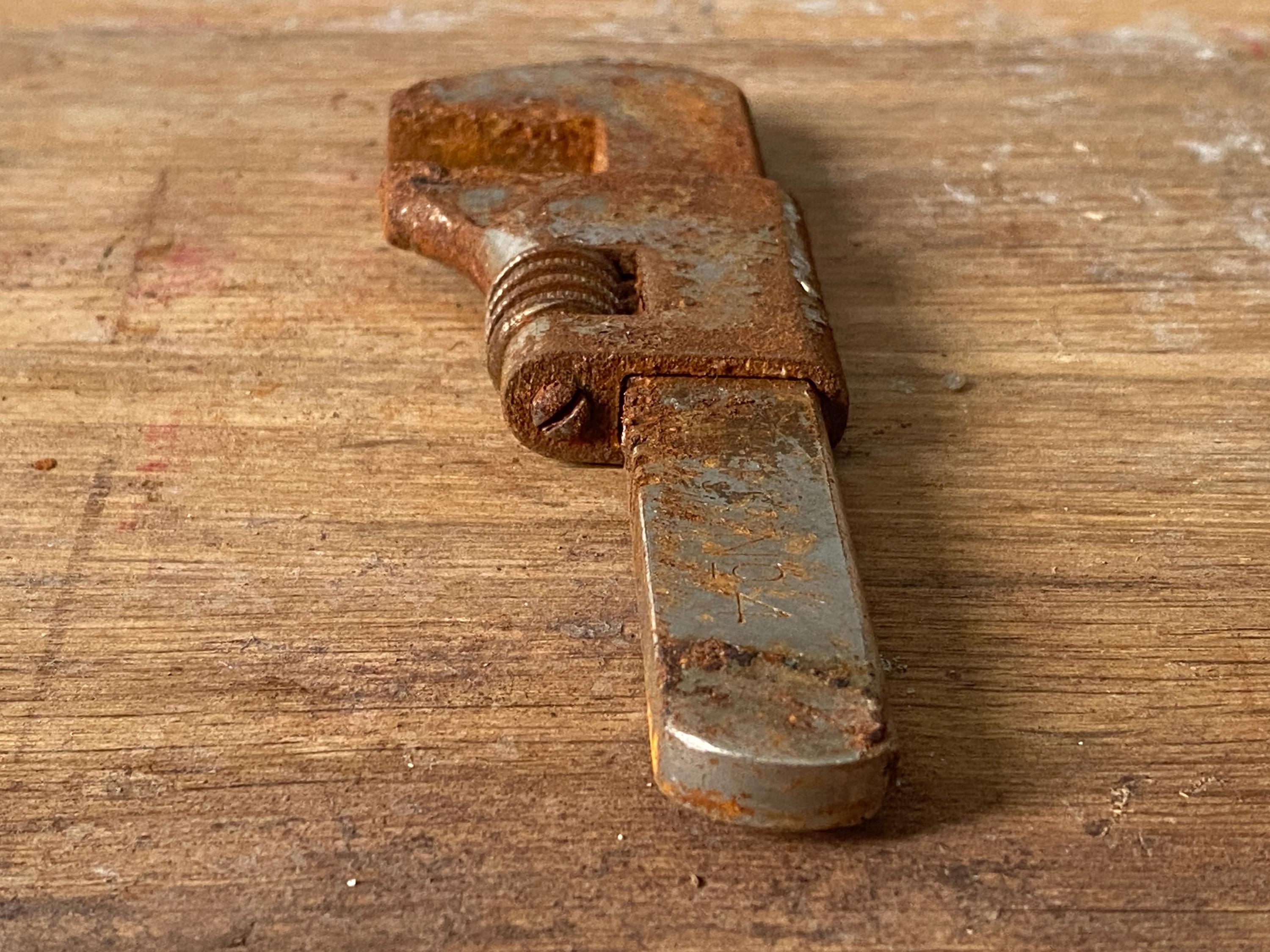 Patina Rusting Tool Vintage Bicycle Wrench – Heavy Rust Patina – Industrial Decor or ...