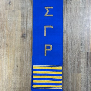 Handwoven Kente Cloth - SIGMA GAMMA RHO - Stole Sash