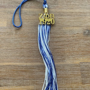 Zeta Phi Beta - Pompon de remise des diplômes avec breloque en or