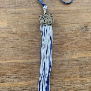 Zeta Phi Beta - Graduation Tassel with Silver Charm