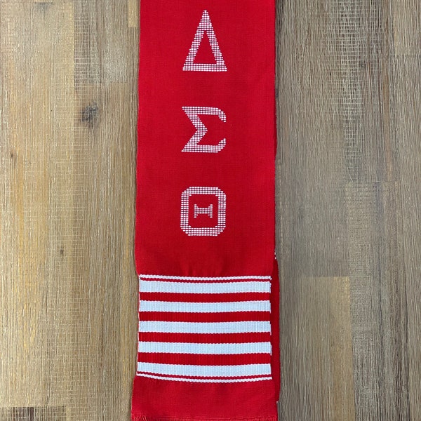 Handwoven Kente Cloth - Delta Sigma Theta - Delta - Stole Sash