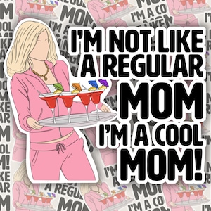 Mean Girls inspired Stickers, hand drawn, high quality gloss finish, Regina George, Gretchen Weiners, Karen Smith, Meangirls, So Fetch