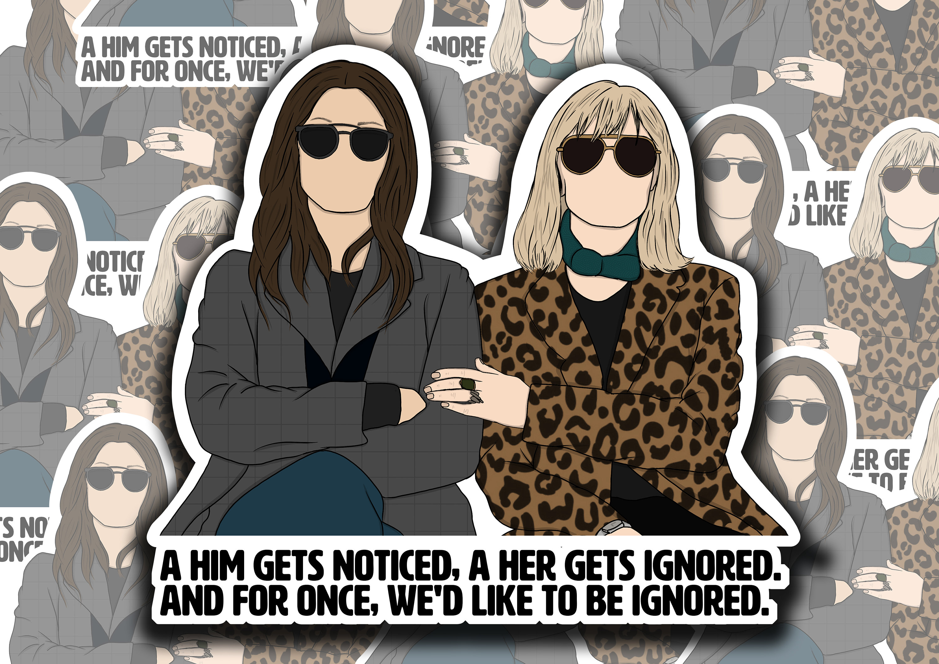 Buy Oceans Gloss Sticker Debbie Ocean, Sandra Bullock, Cate