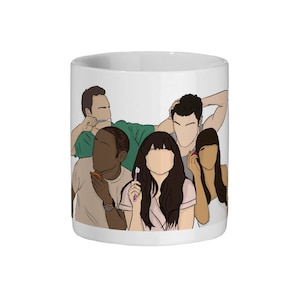 New Girl Ceramic Mug 11oz High Quality Cute Mug Jess Schmidt Nick Cici Winston Quirky Gift ideas New Girl TV Show