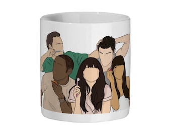 New Girl Ceramic Mug 11oz High Quality Cute Mug Jess Schmidt Nick Cici Winston Quirky Gift ideas New Girl TV Show