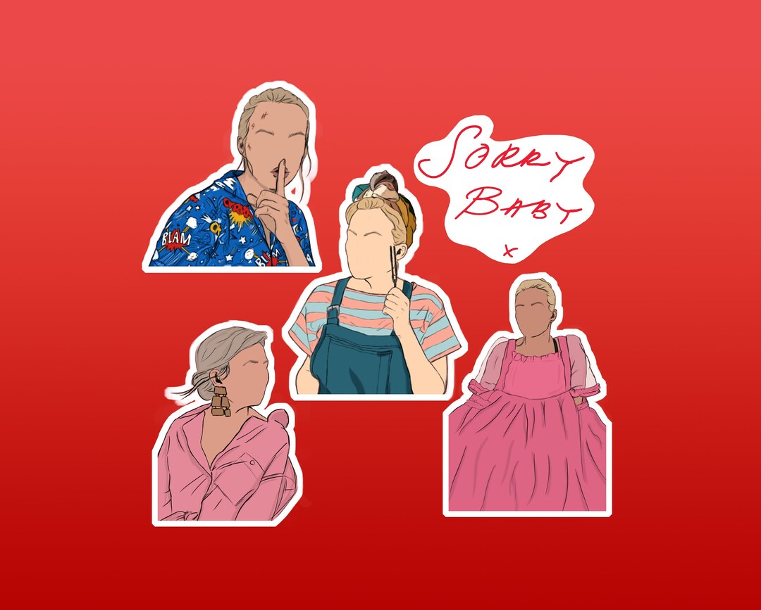 Villanelle Killing Eve Hand Drawn Outfit Stickers 5 Pack High Quality