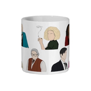 AHS HOTEL 11oz Ceramic Mug American Horror Story, Sarah Paulson, Lady Gaga, Fan Art 5 High Quality Gloss Stickers, LGBTQIA