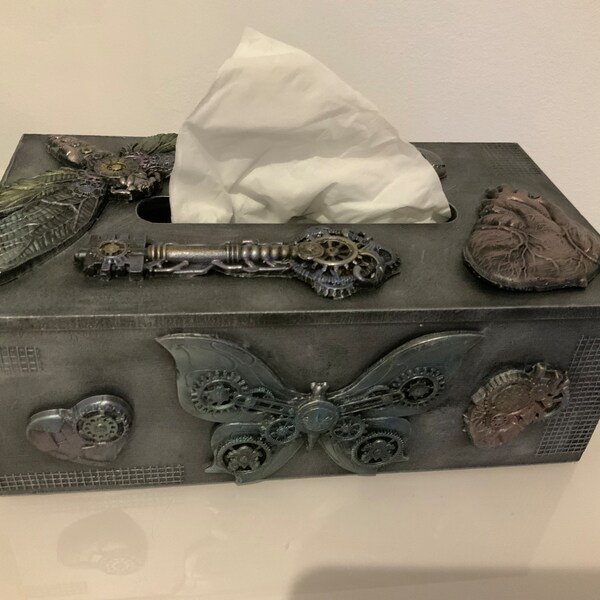 Steampunk, Taschentücherbox, Kosmetiktücherbox