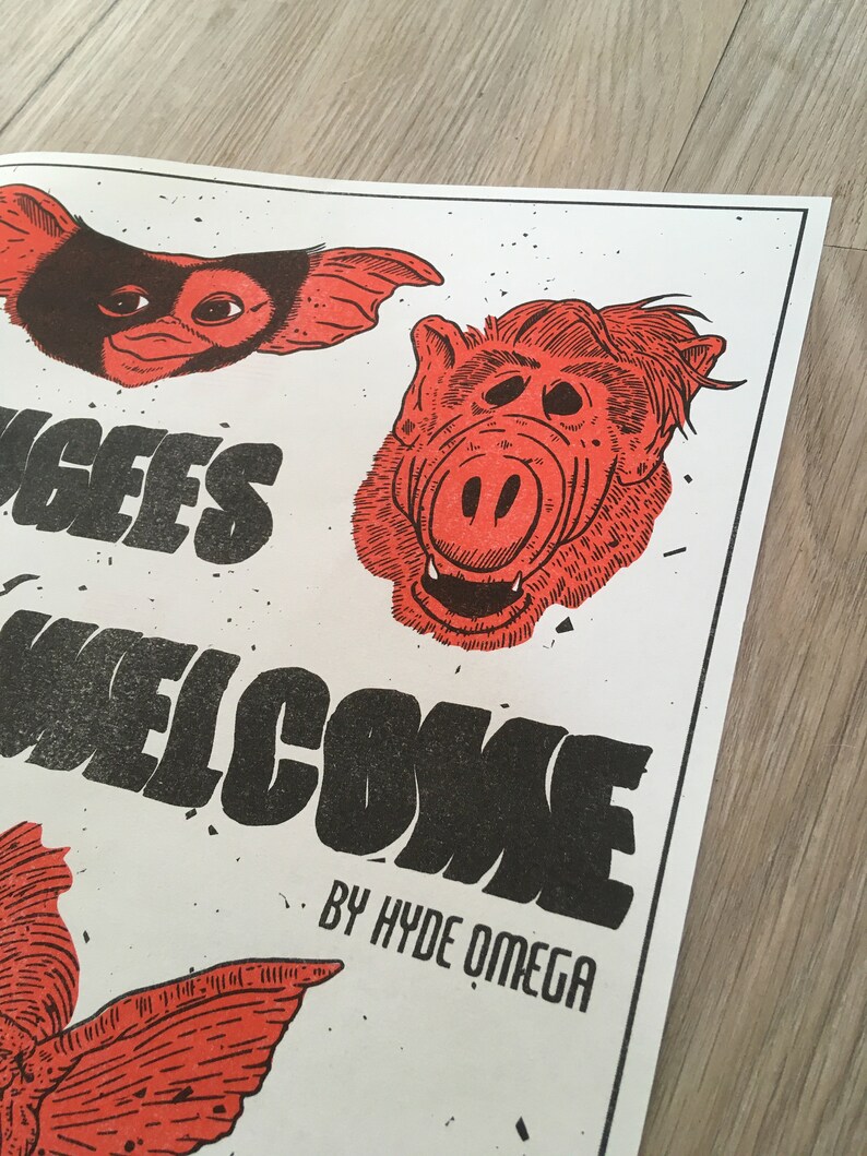 Refugees poster Etsy