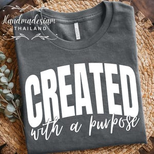 Created With a Purpose SVG PNG, Christian Svg, Self Love Svg, Easter Svg, Worthy Svg, You Matter Svg, Religious Svg, Faith Svg,Jesus Svg