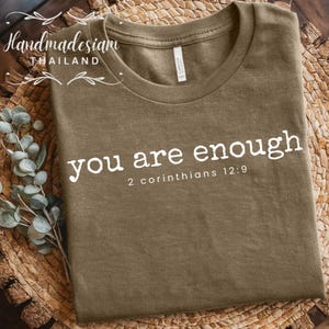 You Are Enough Christian SVG | Bible Verse SVG | Faith Cut File for Cricut