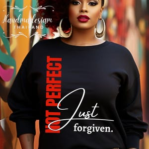 Not Perfect Forgiven SVG PNG PDF, Christian Svg, Religious Svg, Faith Svg, Jesus Svg, Forgiven Svg, Motivational Svg, Self Love Svg