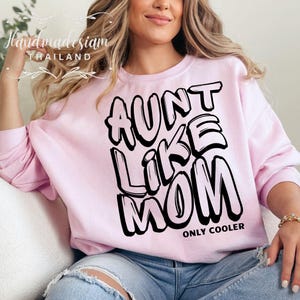 Breezy Valley Tazza Per Zia 'Aunt Like A Mom Only Cooler' - Regalo Umoristico In Ceramica Per Compleanno, Festa Della Mamma, Natale