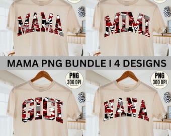 Mama Png Bundle, Mom Gigi Mimi Nana Bundle, Mothers Day Png, Family Bundle Png, Gift For Her, Mother Sublimation