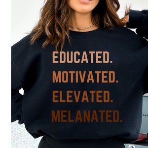 Melanin Teacher Png: Educated Motivated Elevated (Digital Download)