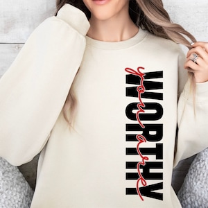 Worthy SVG, Christian Svg, Self Love Svg, Created With a Purpose Svg, Made Worthy Svg, You Matter Svg, Religious Svg, Faith Svg, Jesus Svg