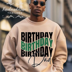 Alles Gute zum Geburtstag Papa SVG PNG, Papas Geburtstagsdesign, Alles Gute zum Geburtstag zwart, Silhouette Cut File, Cricut Cut File