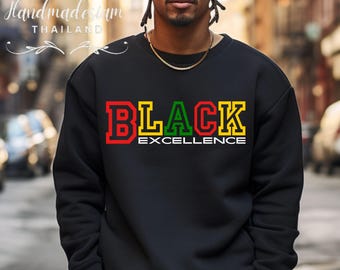Black Excellence PNG SVG, African American Pride Design, Black History Shirt Graphic, Melanin Culture Quote, Sublimation File