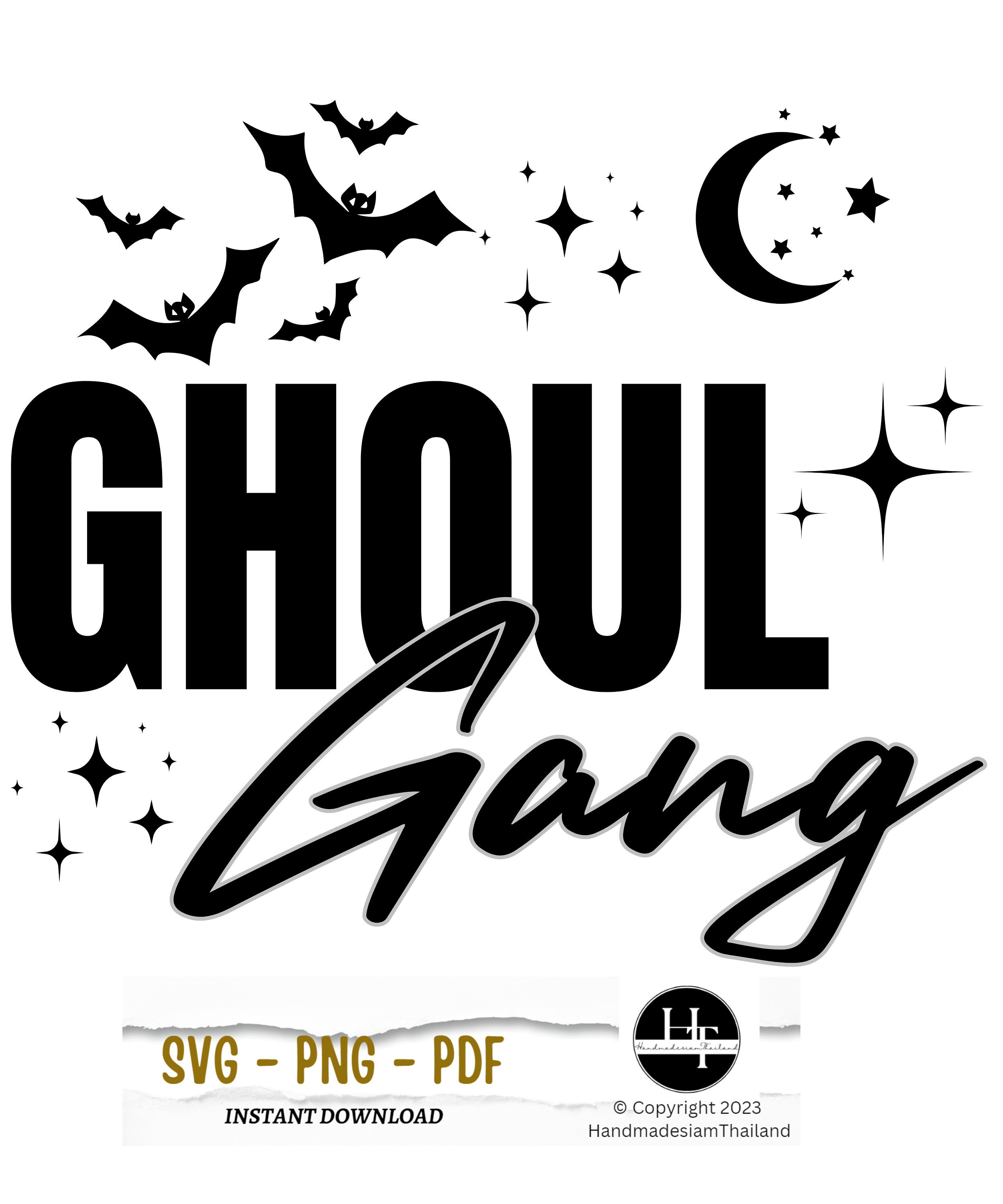 Ghoul Gang SVG Halloween Svg Spooky Svg Files Halloween - Etsy