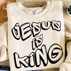 Jesus is King SVG PNG: Christian Faith Design (Digital Download)