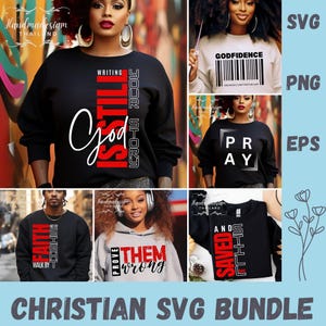 Christian SVG Bundle | Religious PNG Cut Files | Faith-Based Sayings for Cricut & Silhouette l Easter Christianity Png l Christmas Svg