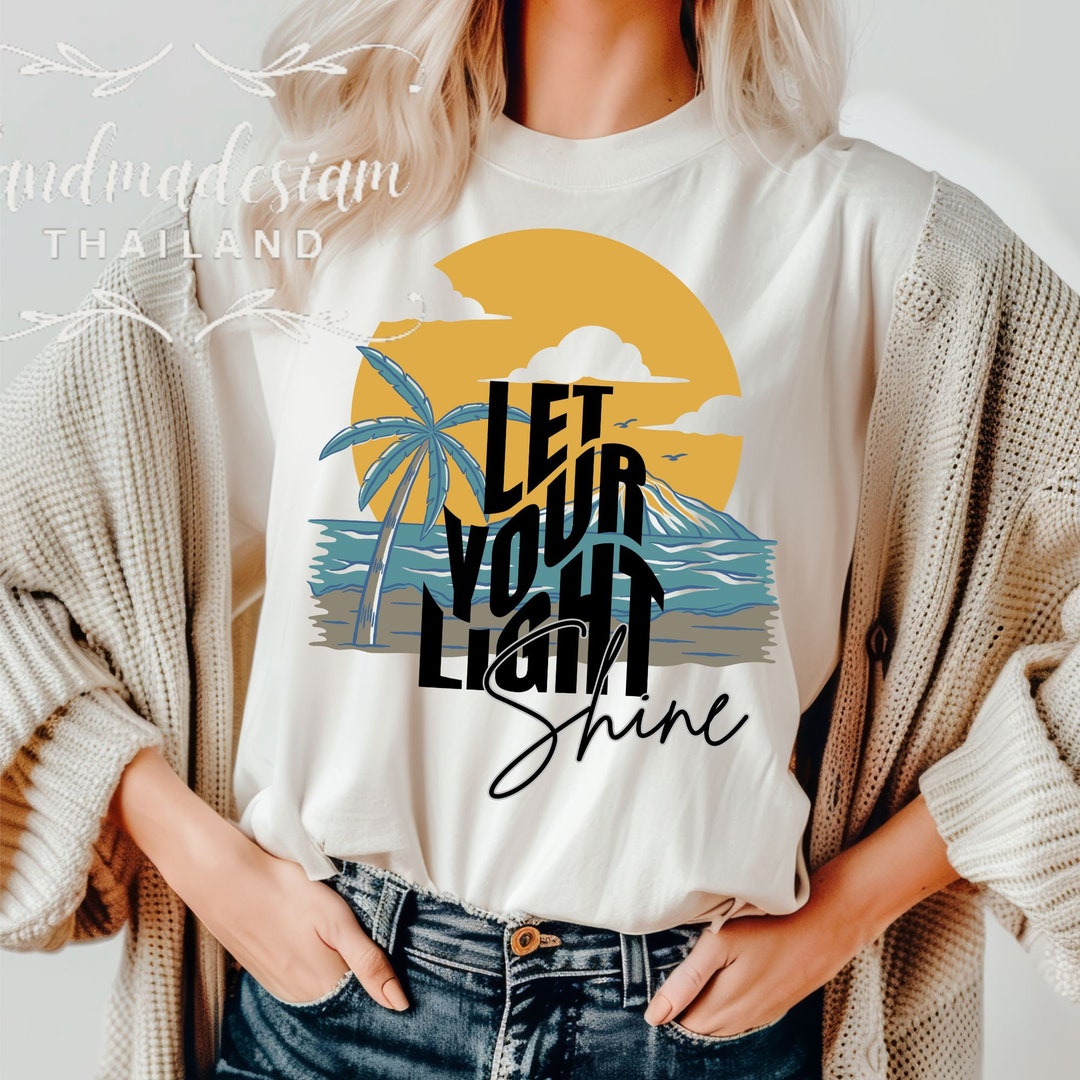 Let Your Light Shine SVG PNG, Created With a Purpose Svg, Christian Svg ...