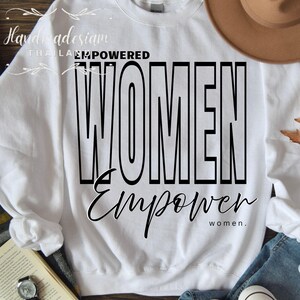 Forza SVG, Donne emancipate emancipano le donne SVG PNG, Empowerment femminile SVG, Donne forti SVG, Girl Power SVG, Il futuro è donna SVG