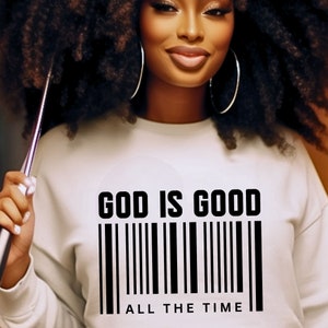 God is Good All the Time SVG, Bible Verse Svg, Varsity God is Good Svg, Christian Shirt Svg, Oversized Sweatshirt Design, Sublimation design