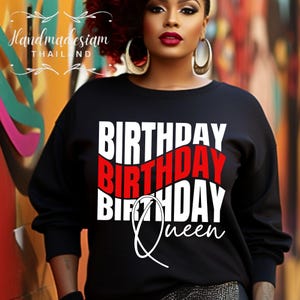 Rainha do Aniversário SVG PNG: Design de Camiseta (Download Digital)