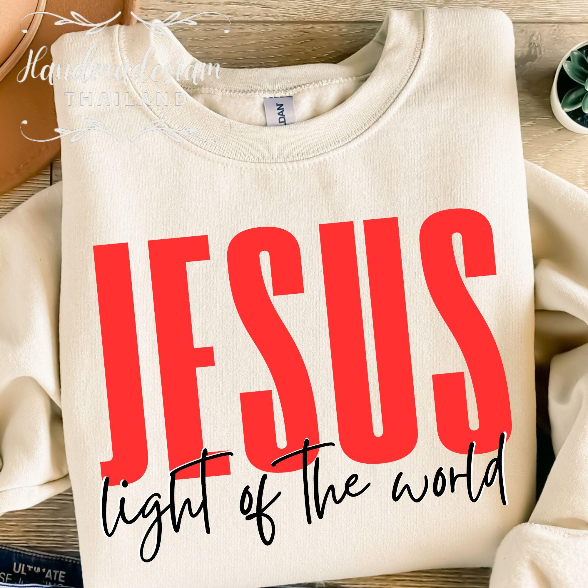 Jesus Light of the World PNG SVG: Christian Christmas Design (digital ...