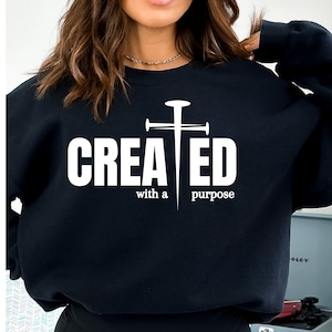 Created With a Purpose SVG PNG PDF, Christian Svg, Self Love Svg, Easter Svg, Worthy Svg, You Matter Svg, Religious Svg, Faith Svg,Jesus Svg