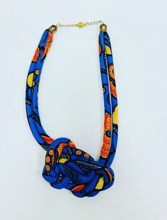 Fabric Knot Necklace | Etsy